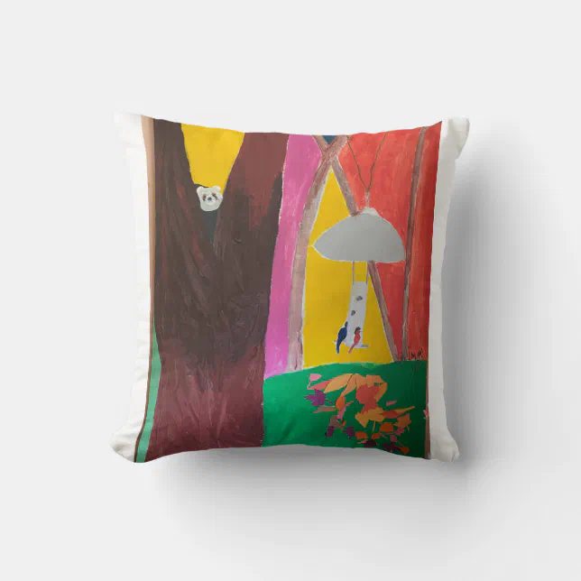 suburban_backyard_scene_by_dr_jan_yager_throw_pillow